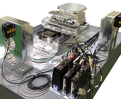 RLE 레이저 엔코더 시스템이 장착된 반도체 웨이퍼 검사(AOI)용 진공 스테이지