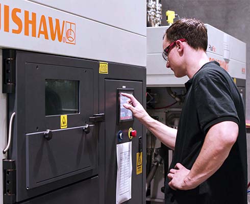 Renishaw's AM systems in RAM3D's factory