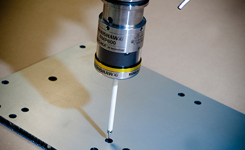 Tods Composite Solutions: RMP600 touch probe checking machined holes