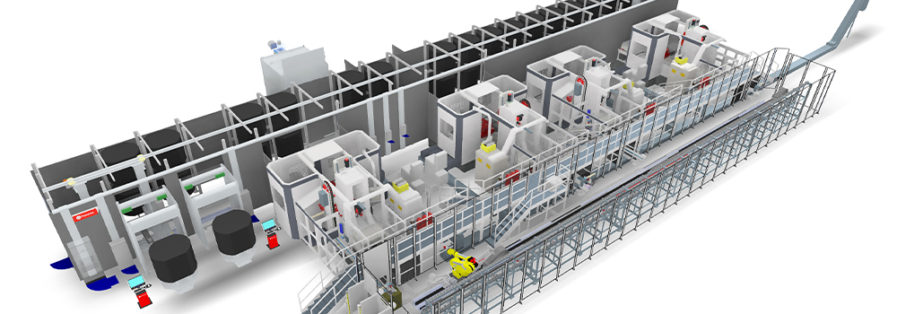 Trevisan의 밸브 생산을 위한 유연한 제조 시스템
