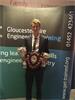Oliver Rodway with his three awards from the Gloucestershire Engineering Training (GET) awards evening