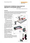 White paper:  Interferometric straightness measurement and application to moving table machines